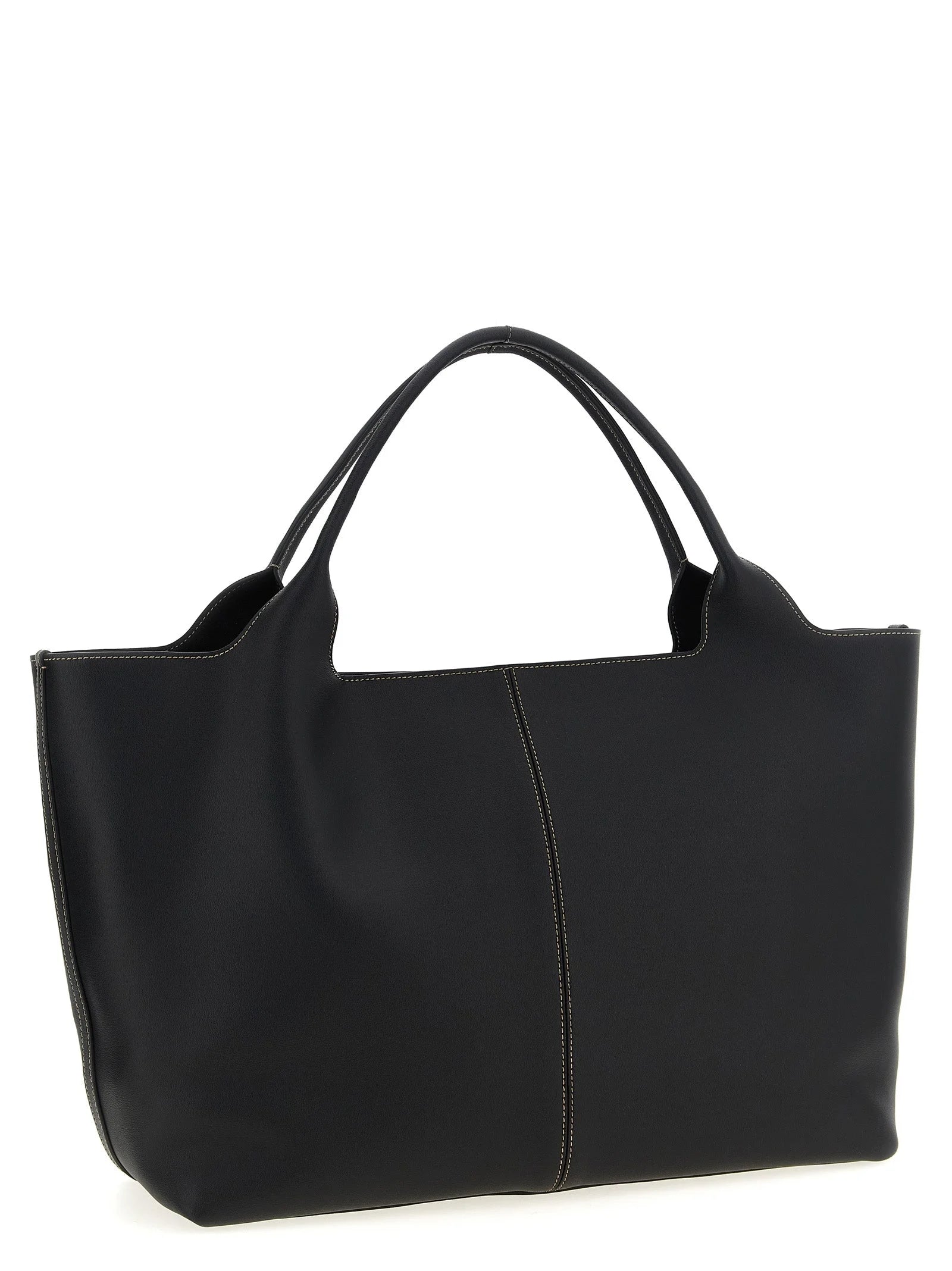 Tod’s Black Calfskin Tote Bag
