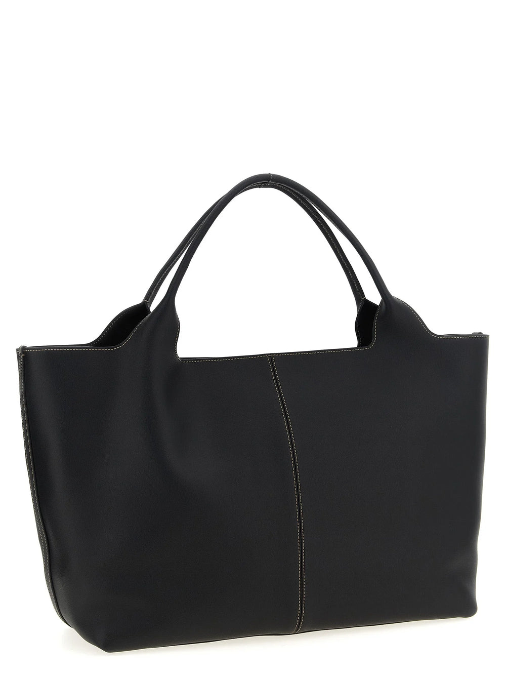 Tod’s Black Calfskin Tote Bag