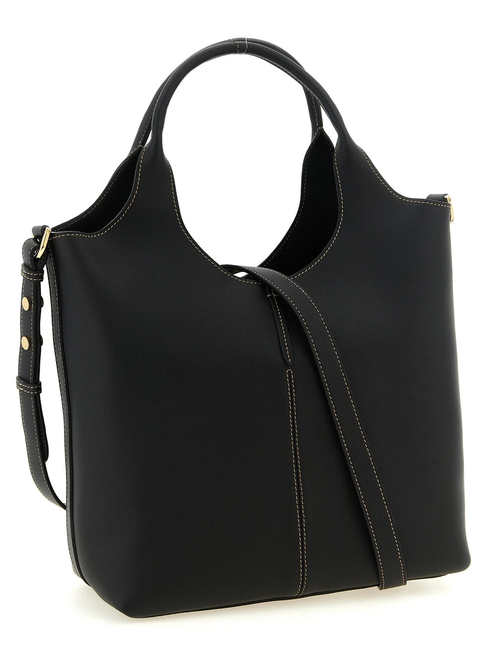 Tod’s Black Calfskin Tote Bag