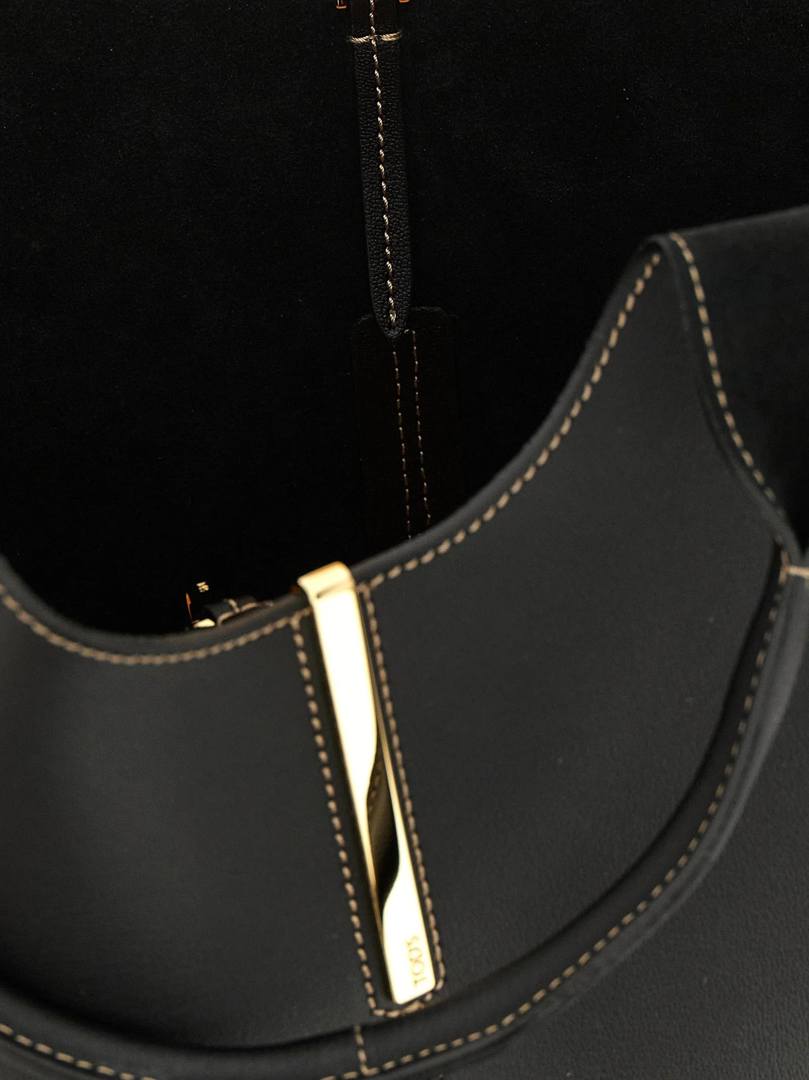 Tod’s Black Calfskin Tote Bag