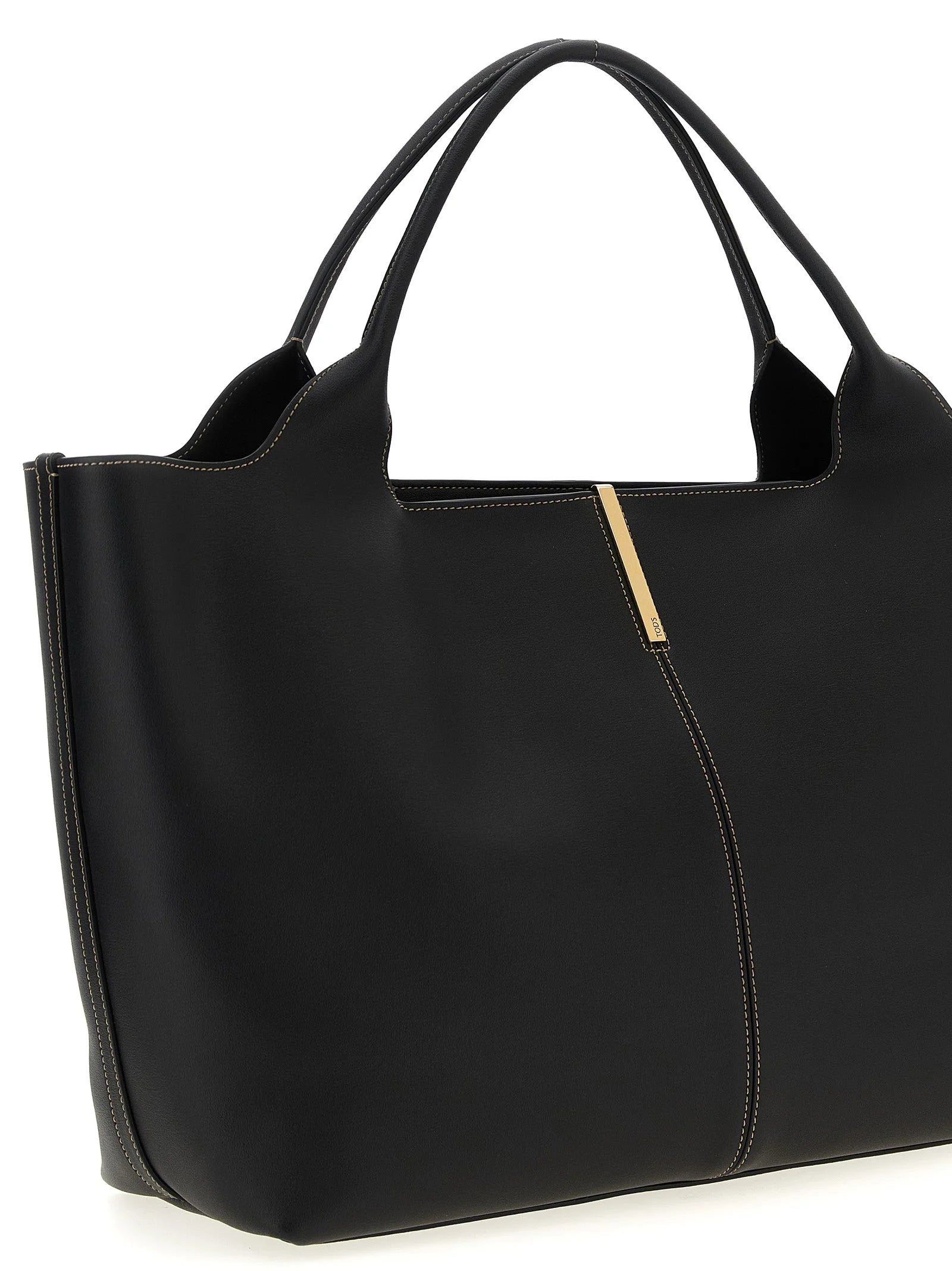 Tod’s Black Calfskin Tote Bag