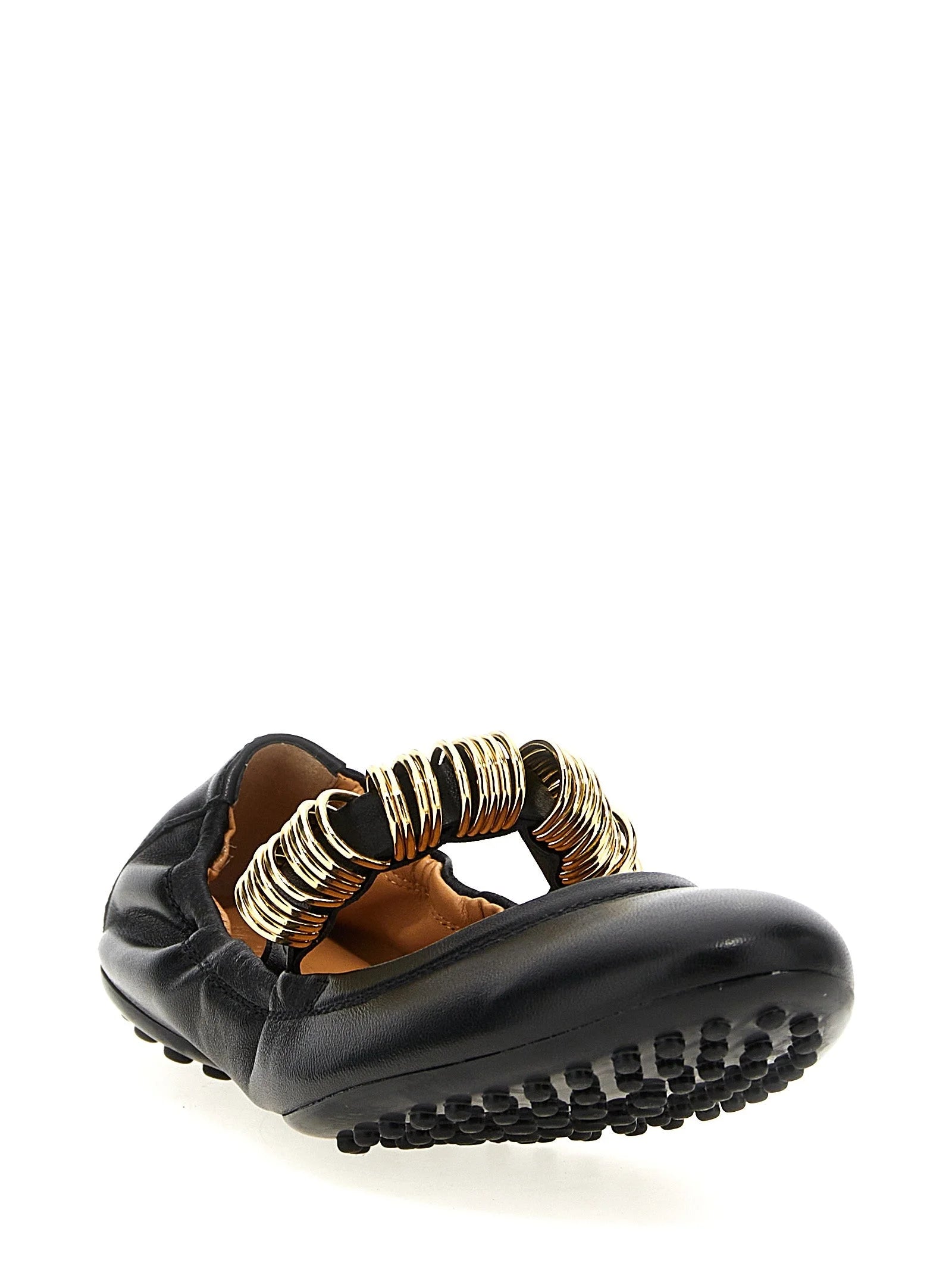 Tod’s Black Lamb Leather Ballet Flats