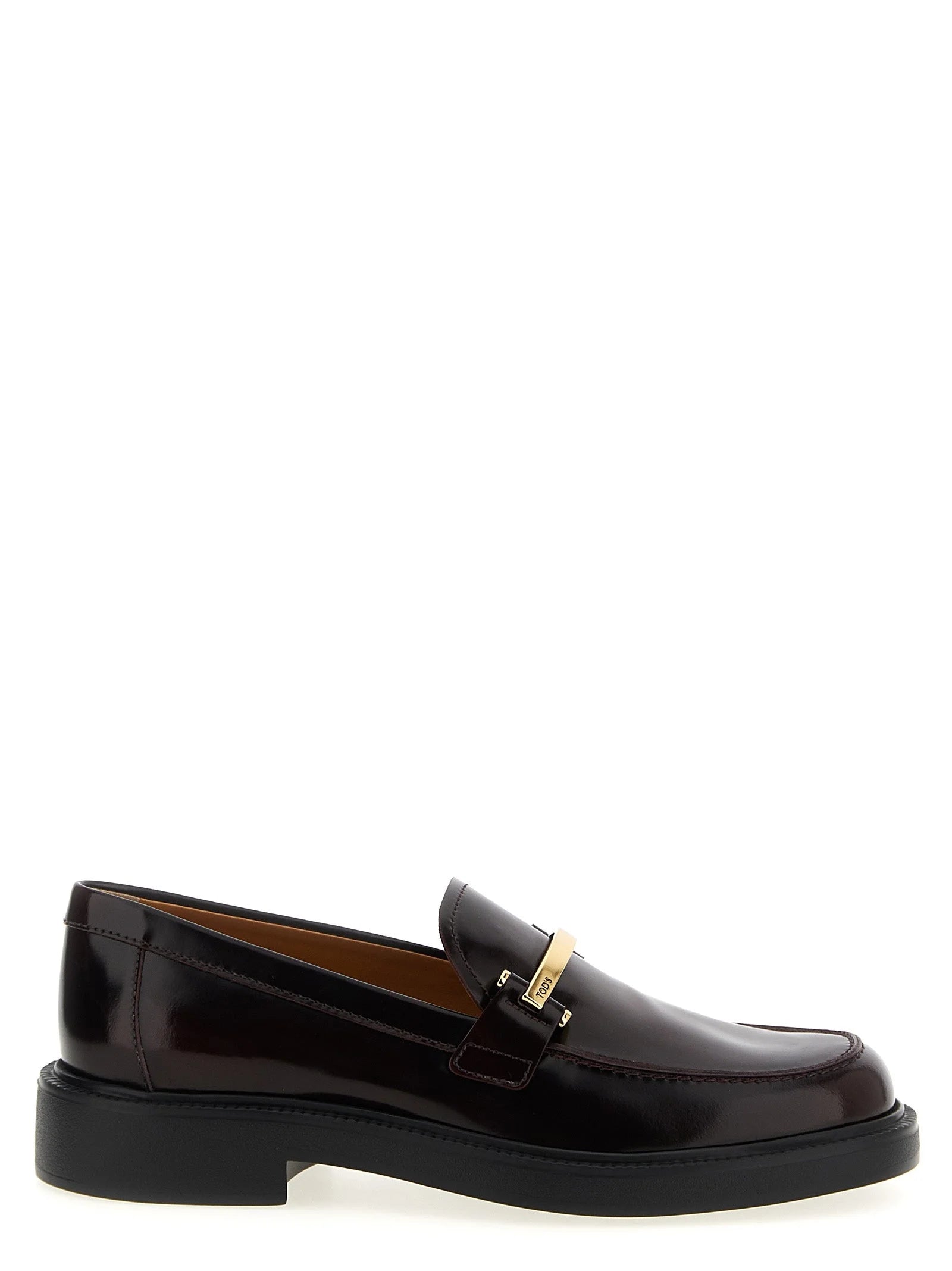 Tod’s Bordeaux Calfskin Slip-On Loafers