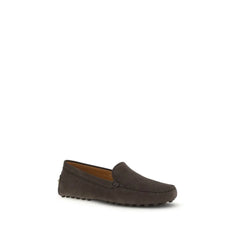 Tod’s Brown Calf Leather Bos Taurus Slip-On Loafers