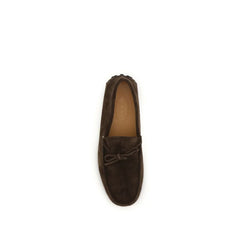 Tod’s Brown Calf Leather Bos Taurus Slip-On Loafers