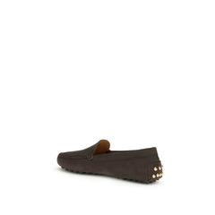 Tod’s Brown Calf Leather Bos Taurus Slip-On Loafers