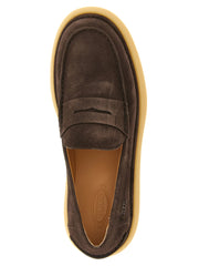 Tod’s Brown Calfskin Slip-On Loafers