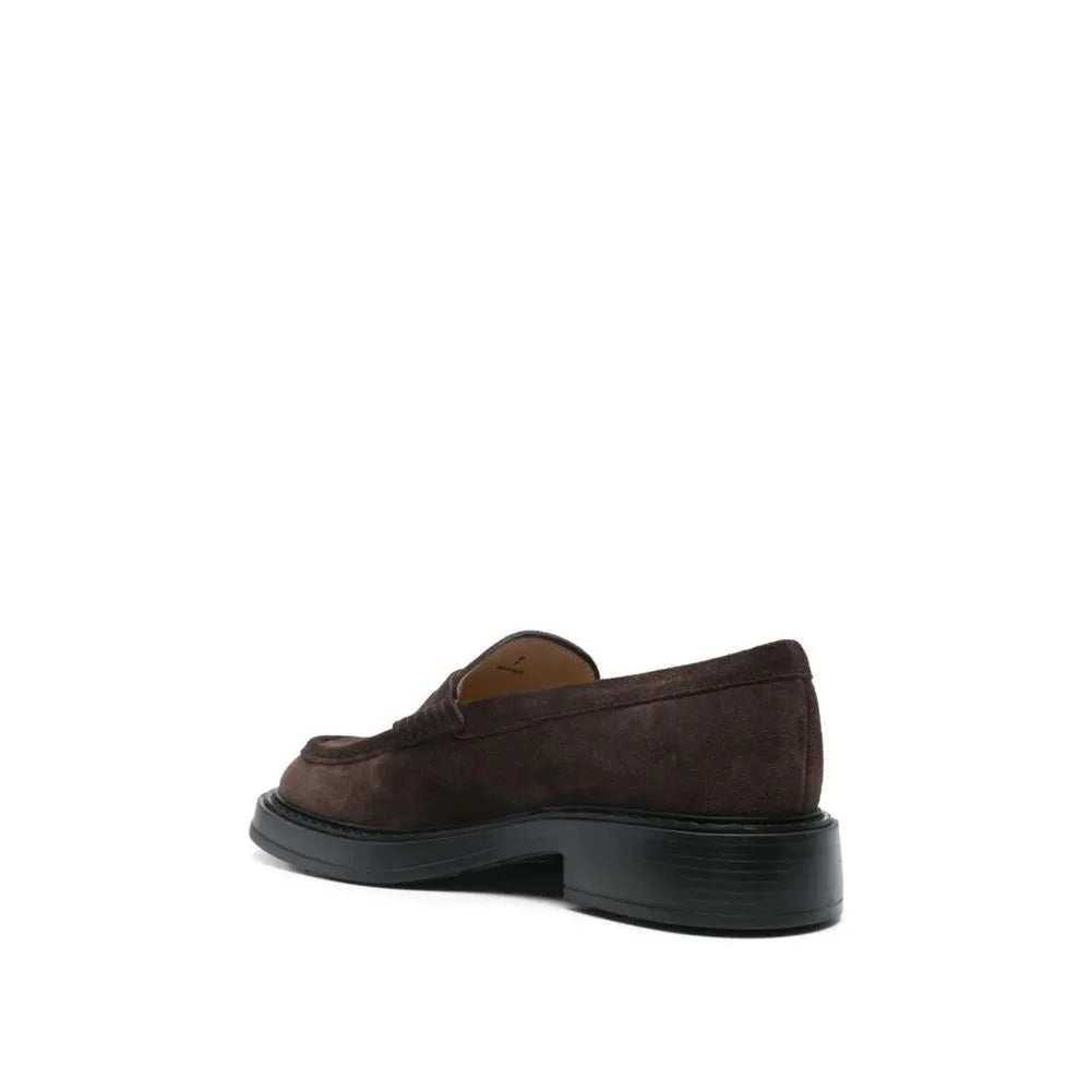 Tod’s Brown Calfskin Slip-On Loafers - EU44.5/US11.5
