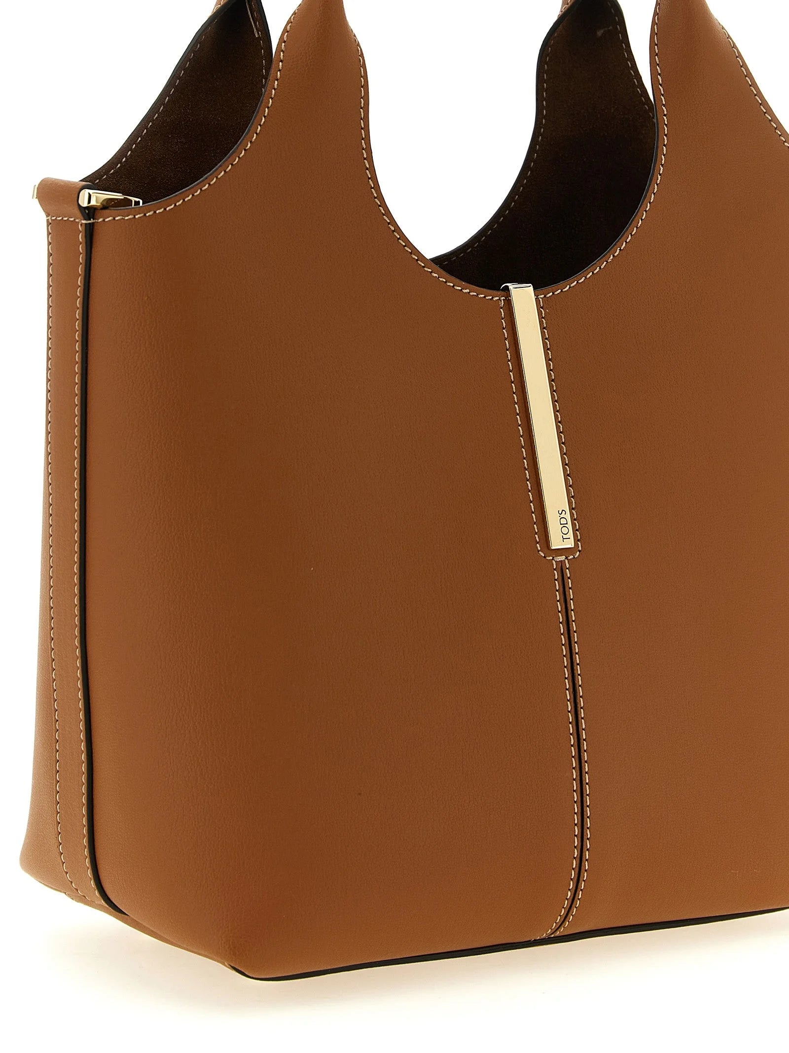 Tod’s Brown Calfskin Tote Bag