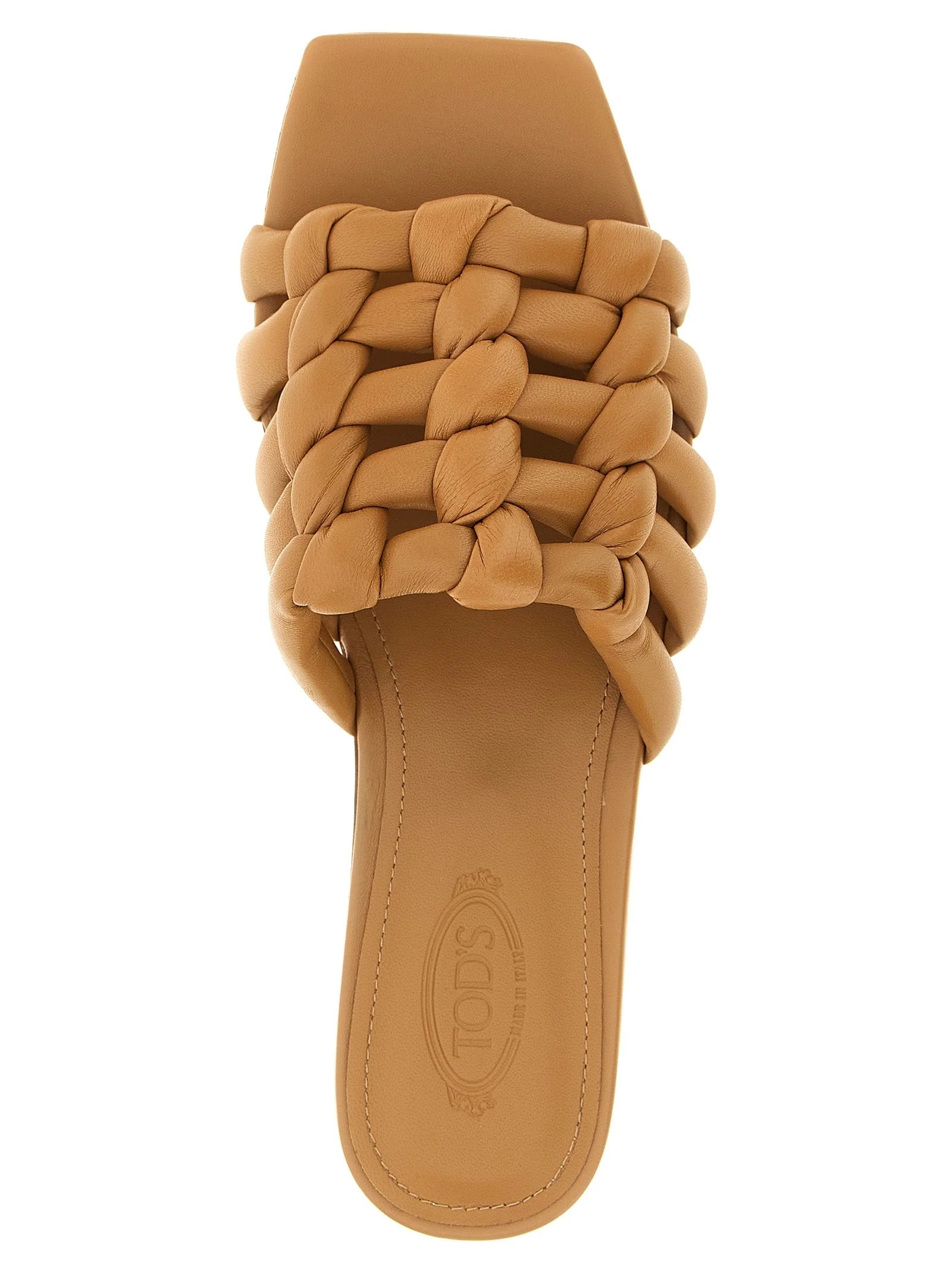 Tod’s Brown Lambskin Slides - EU37/US7