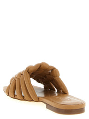 Tod’s Brown Lambskin Slides - EU37/US7
