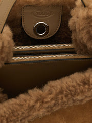 Tod’s Brown Merino Wool Handbag