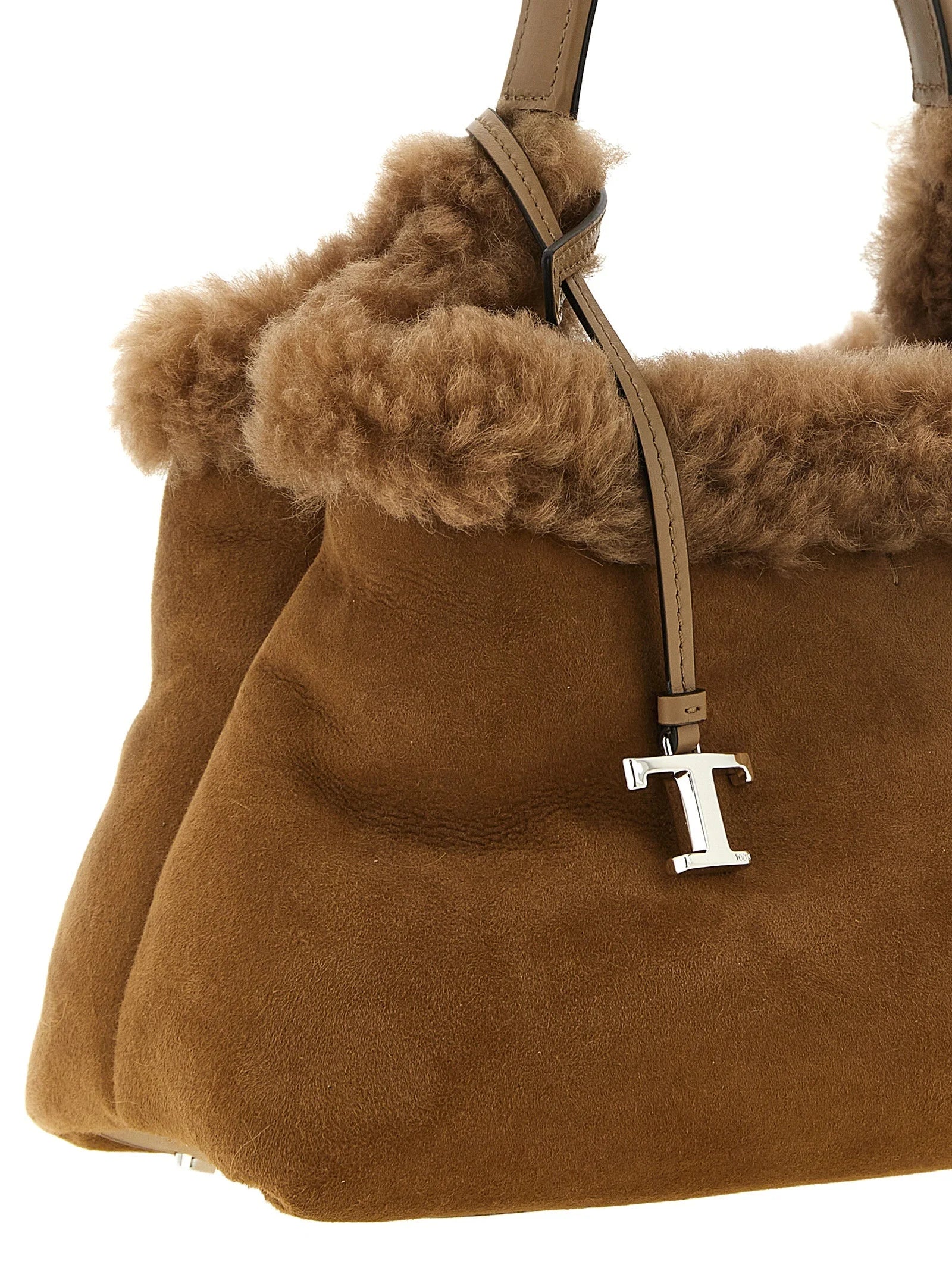Tod’s Brown Merino Wool Handbag