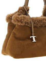 Tod’s Brown Merino Wool Handbag