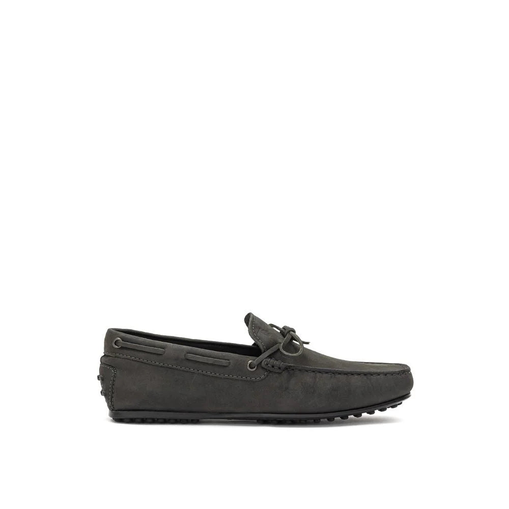 Tod’s Gray Nubuc Leather Moccassin - 7.5 - Flats