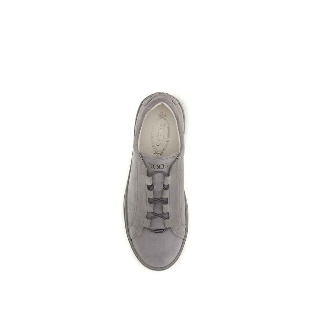 Tod’s Gray Rubber Low Top Sneakers