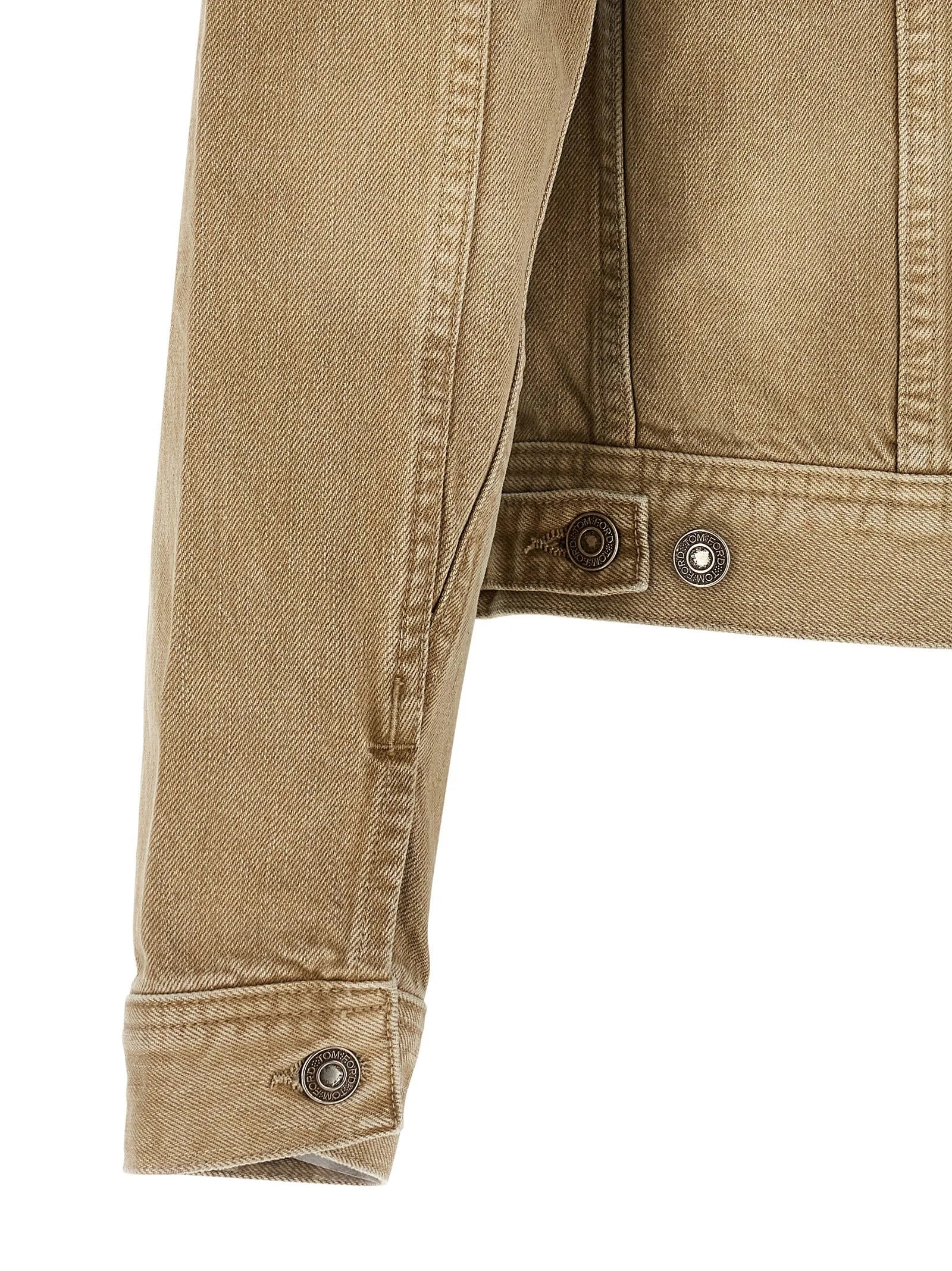Tom Ford Beige Cotton Denim Jacket - XXL