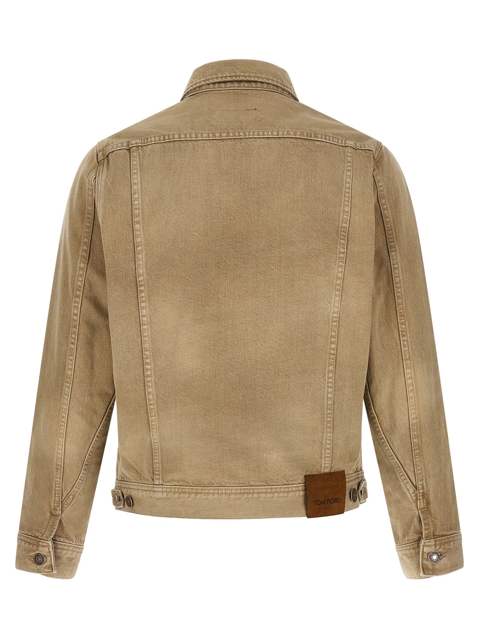 Tom Ford Beige Cotton Denim Jacket - XXL