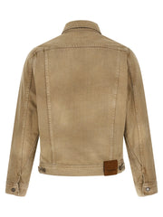 Tom Ford Beige Cotton Denim Jacket - XXL