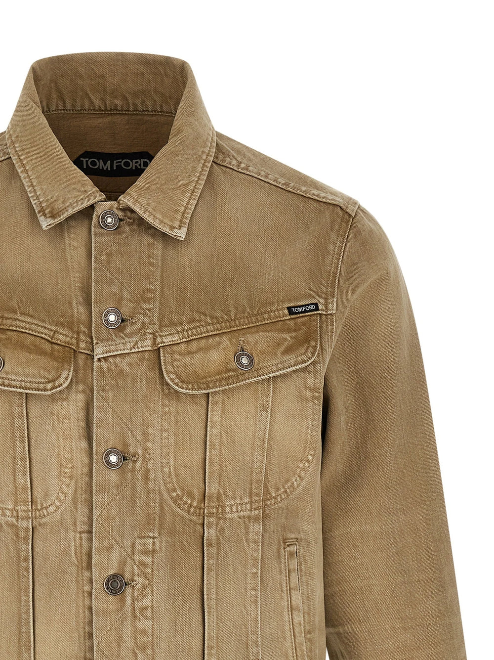 Tom Ford Beige Cotton Denim Jacket - XXL