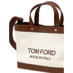 Tom Ford Beige Cotton Tote Bag - Tote Bags