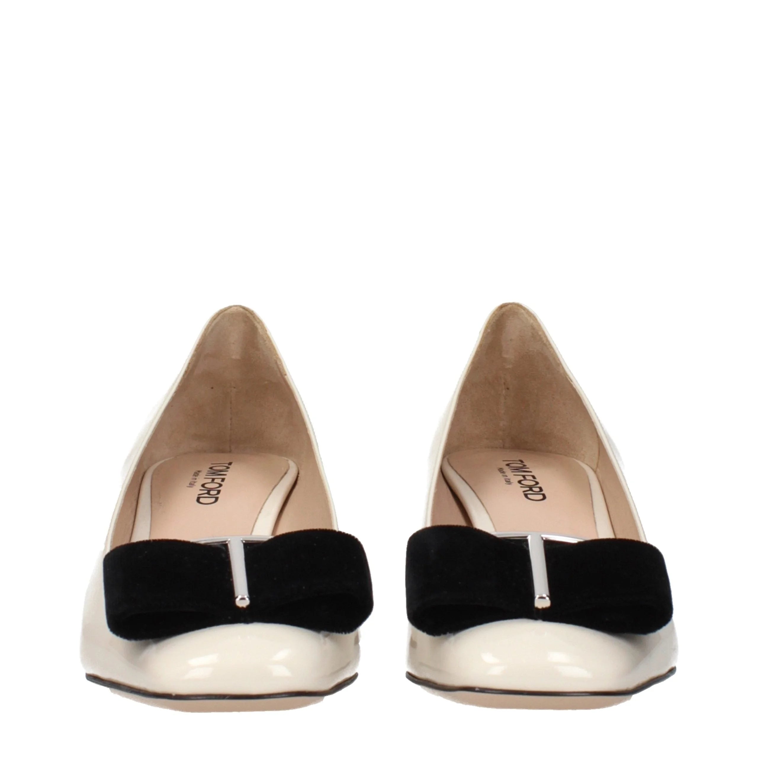 Tom Ford Beige Leather Mid Heel Pumps
