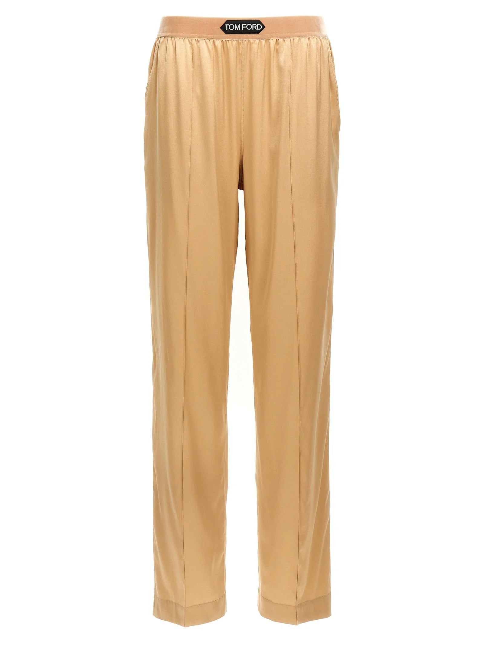 Tom Ford Beige Silk Casual Pants - L