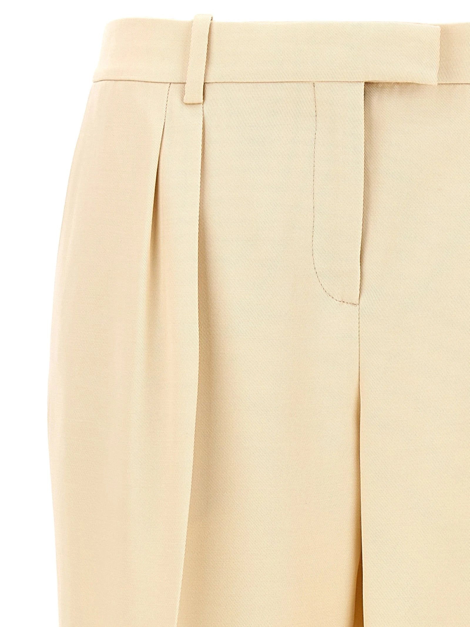 Tom Ford Beige Silk Dress Pants - IT38