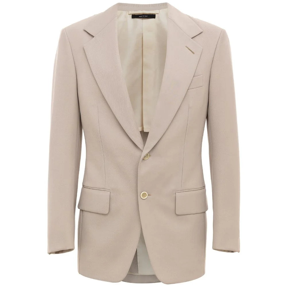 Tom Ford Beige Wool Blazer - IT46 | S - Sport Jackets