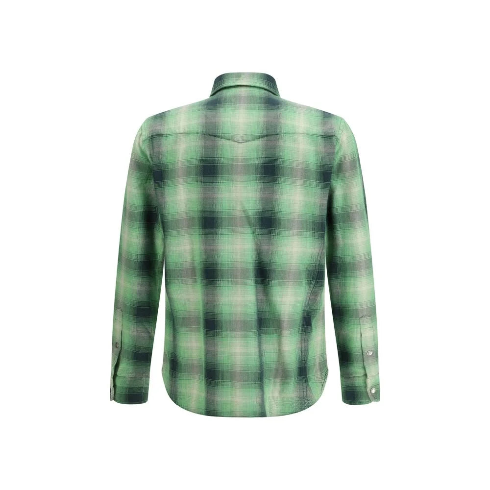 Tom Ford Bicolor Cotton Pattern Shirt - 40