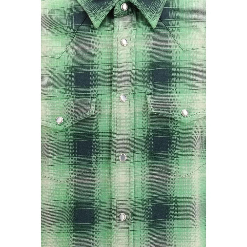 Tom Ford Bicolor Cotton Pattern Shirt