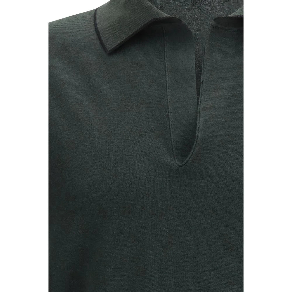 Tom Ford Bicolor Cotton Polo Shirt