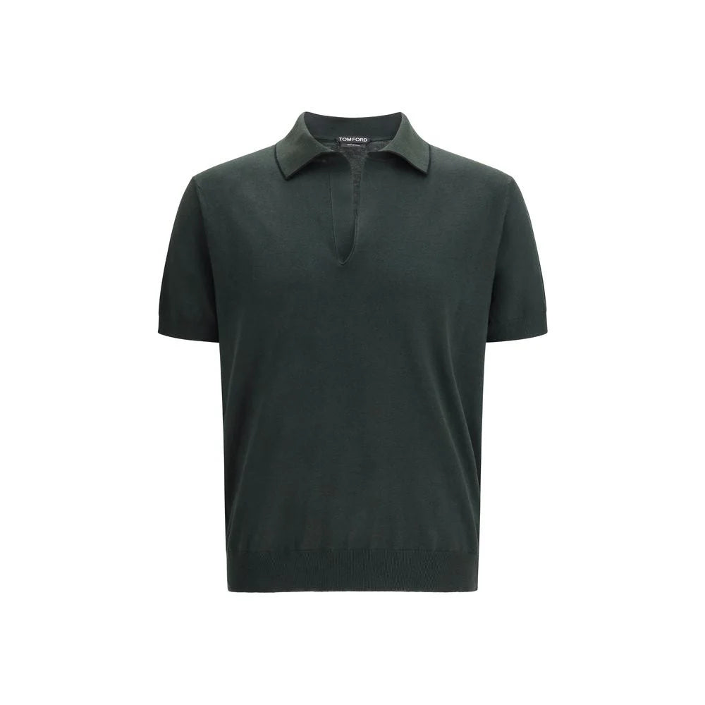 Tom Ford Bicolor Cotton Polo Shirt