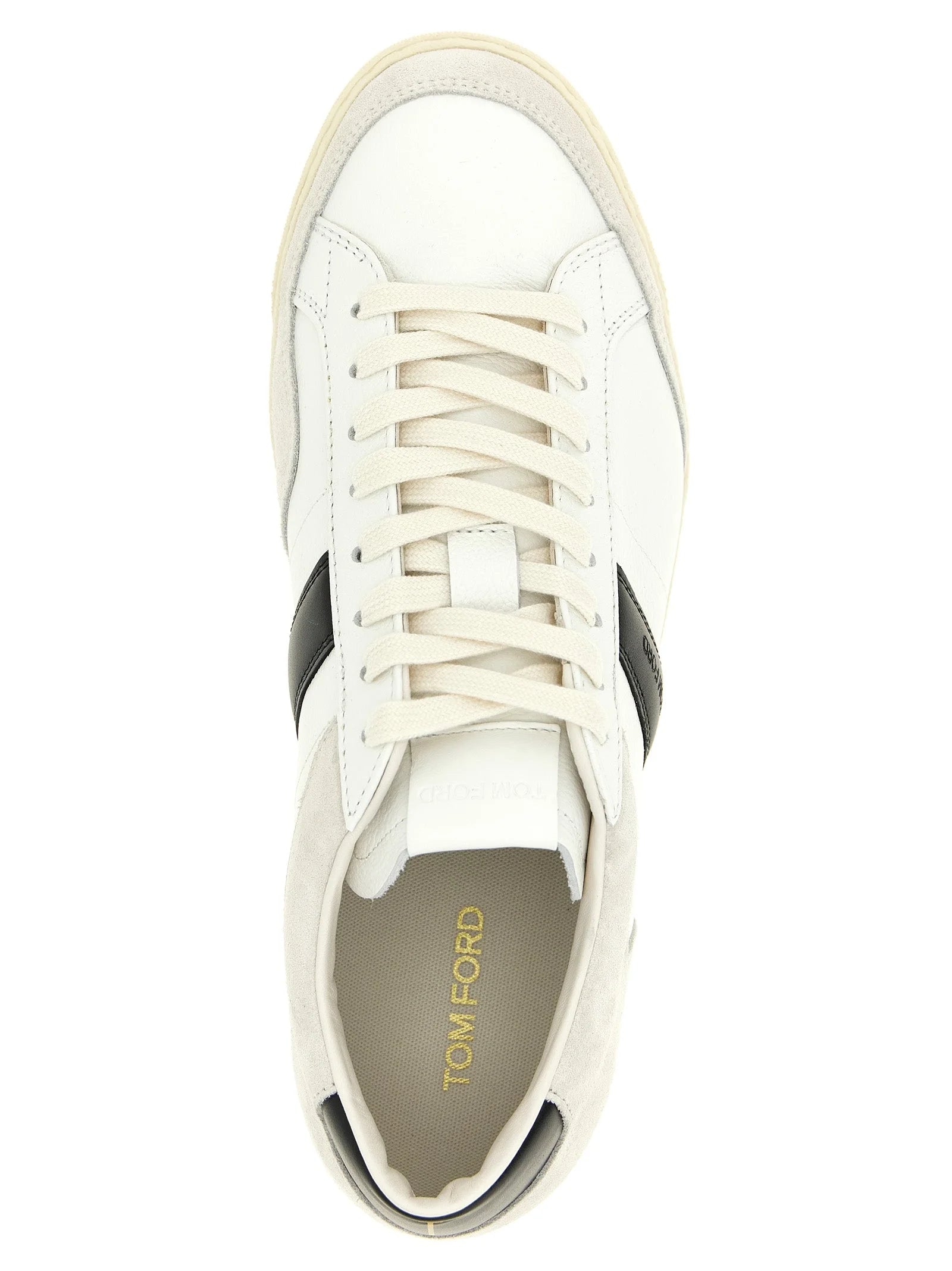 Tom Ford Bicolor Leather Low Top Sneakers