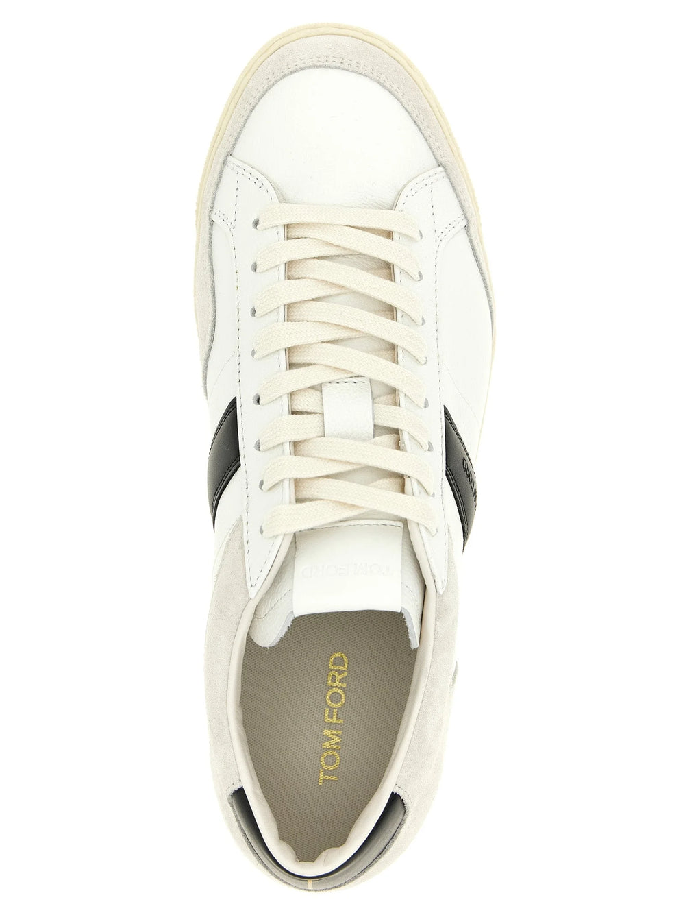 Tom Ford Bicolor Leather Low Top Sneakers