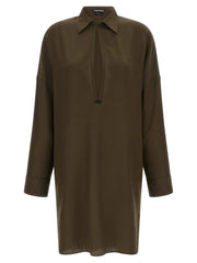 Tom Ford Bicolor Silk Midi Dress