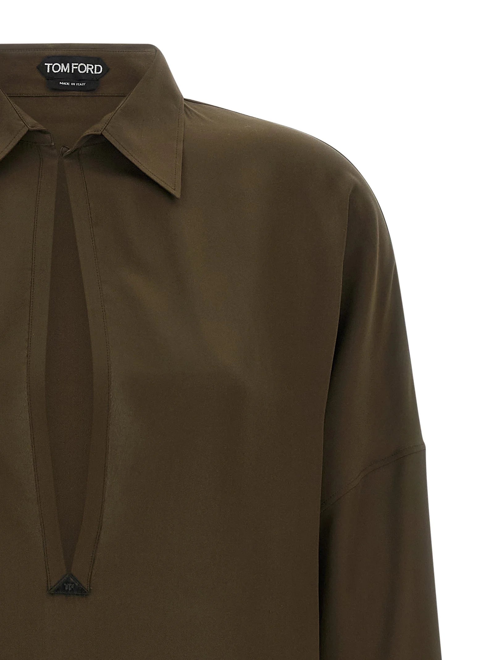 Tom Ford Bicolor Silk Midi Dress