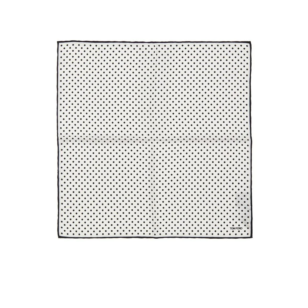 Tom Ford Black And White Silk Clutch Bag