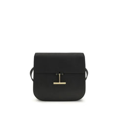 Tom Ford Black Calf Leather Bos Taurus Shoulder Bag