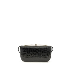 Tom Ford Black Calf Leather Bos Taurus Shoulder Bag
