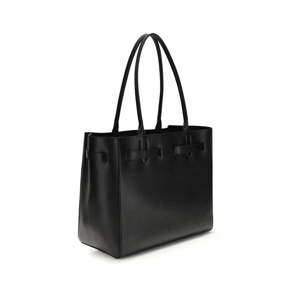 Tom Ford Black Calf Leather Bos Taurus Shoulder Bag - Shoulder Bags