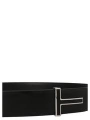 Tom Ford Black Calfskin Regular Belt - 115 cm / 46 Inches