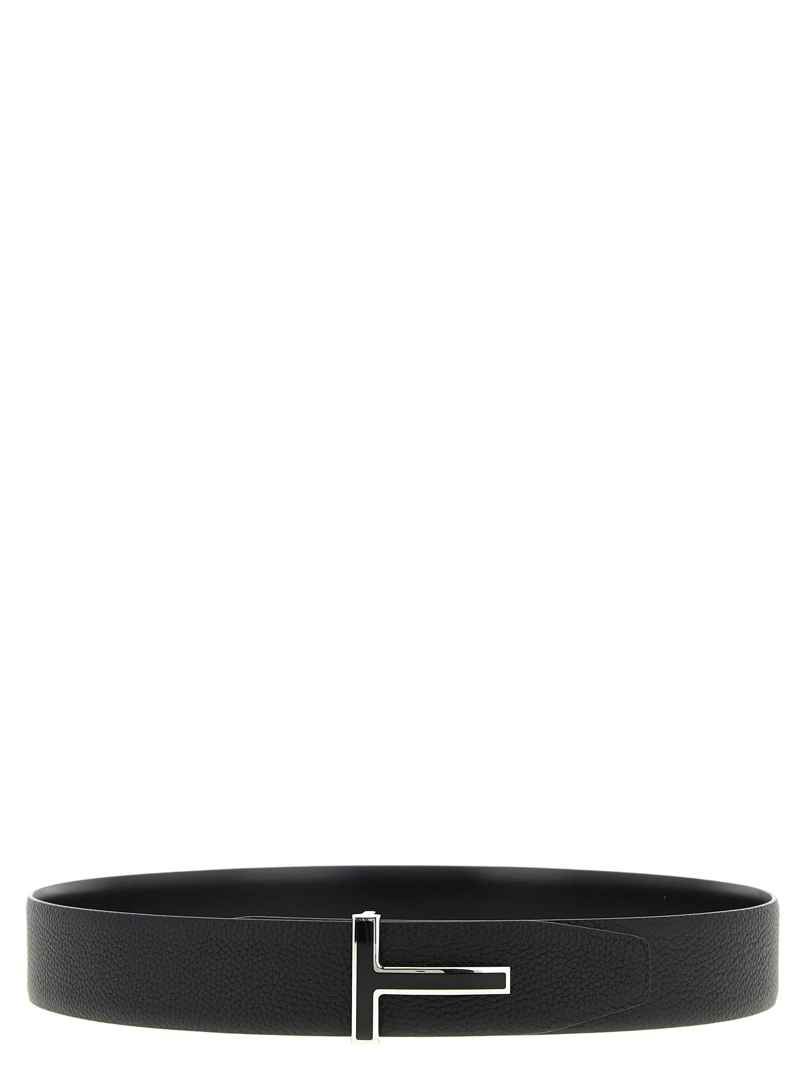 Tom Ford Black Calfskin Regular Belt