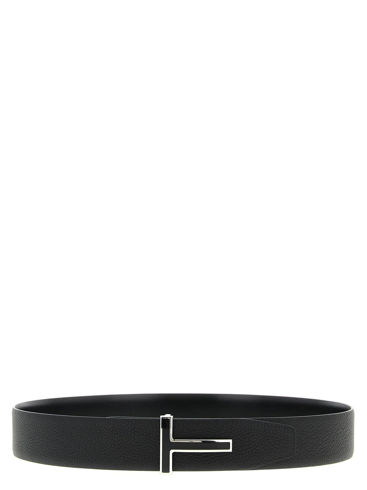 Tom Ford Black Calfskin Regular Belt