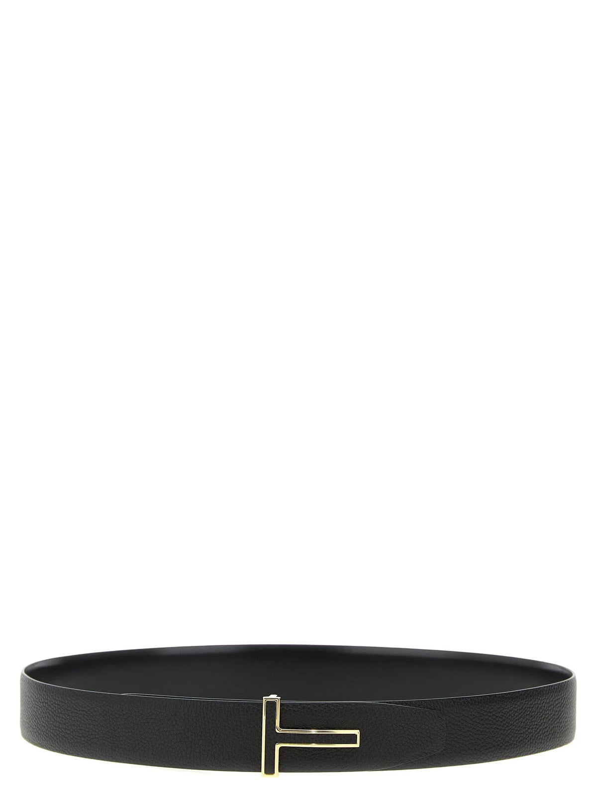 Tom Ford Black Calfskin Regular Belt