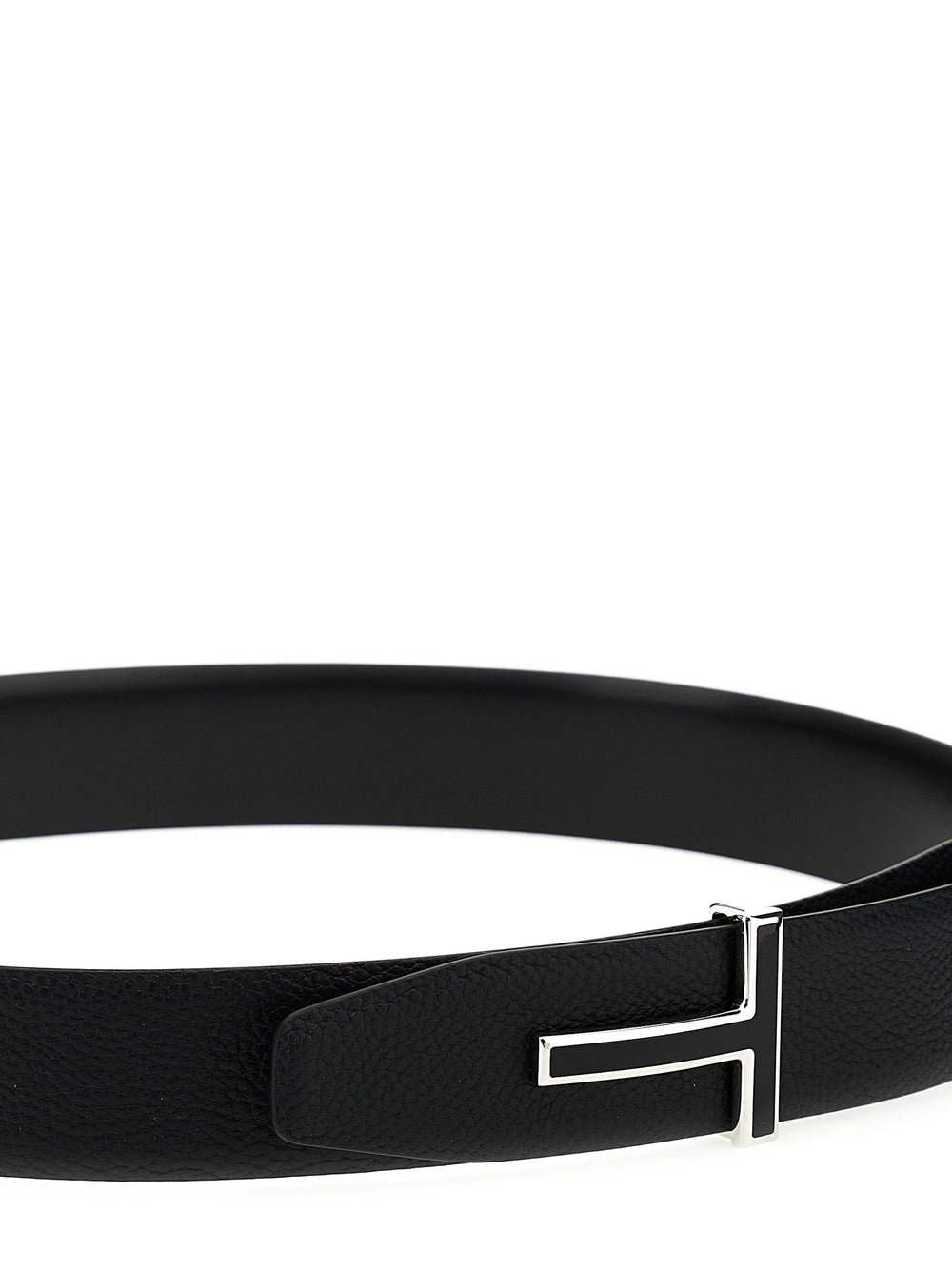 Tom Ford Black Calfskin Regular Belt