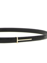 Tom Ford Black Calfskin Regular Belt - 75 cm / 30 Inches