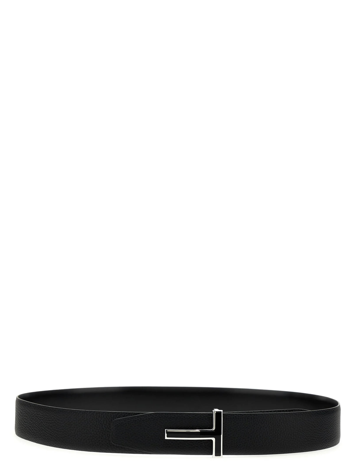 Tom Ford Black Calfskin Regular Belt