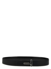 Tom Ford Black Calfskin Regular Belt