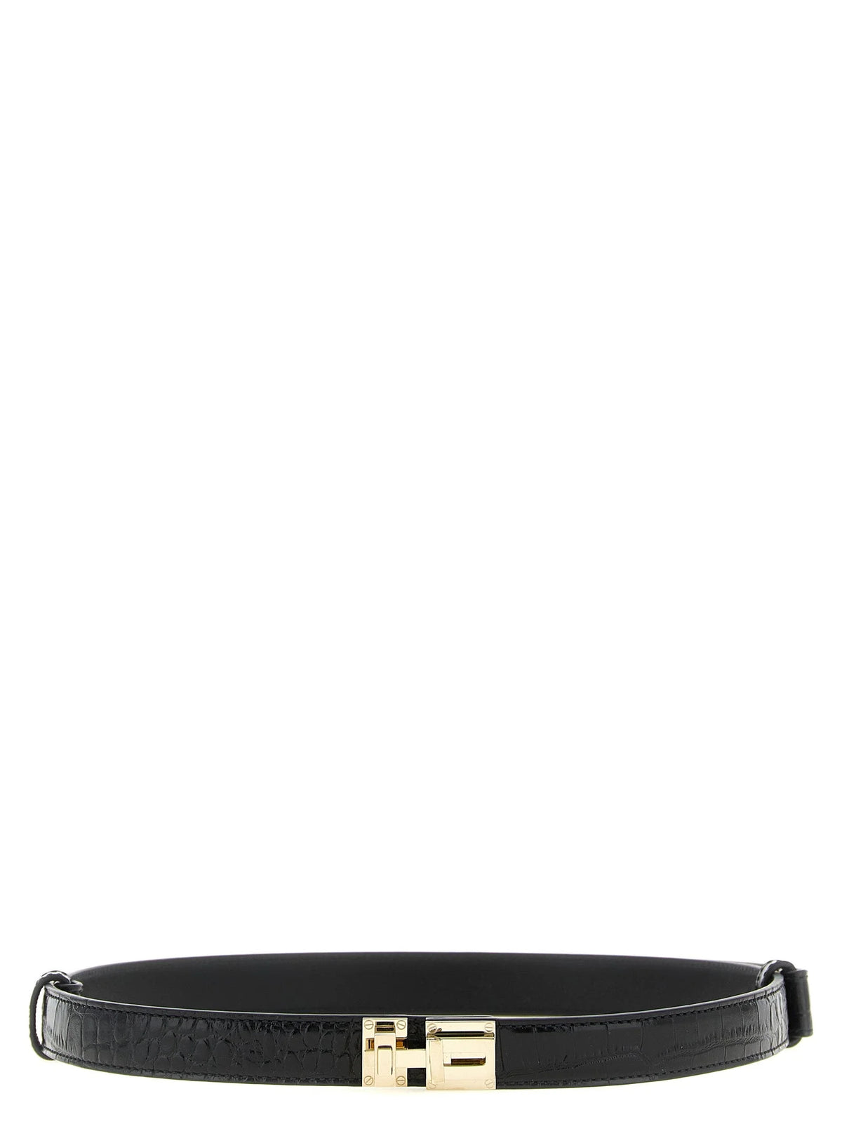 Tom Ford Black Calfskin Regular Belt - M